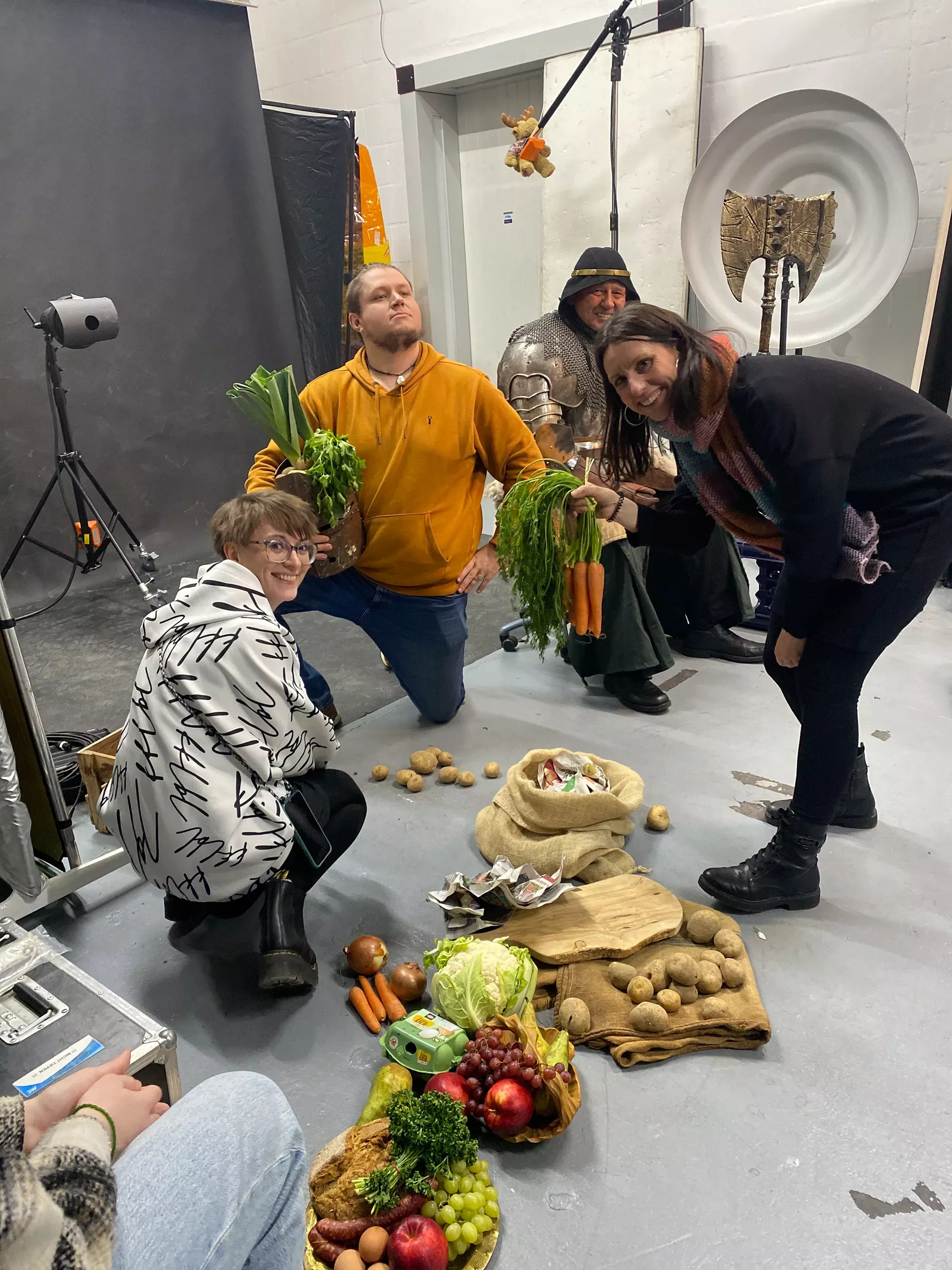 Das BICEPS-Team bereitet das Fotoshooting der Kampagne 